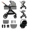 KINDERKRAFT ESME PRO KOLICA ZA BEBE 3U1 GRAY