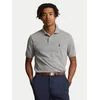 Polo Ralph Lauren Polo majice kratki rokavi POLO AJUSTE DROIT EN COTON BASIC MESH LOGO PONY PLAYER Siva