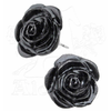 Uhani Black Rose - ALCHEMY GOTHIC - E339