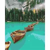 Slikanje po številkah Pobarvaj! Čolni 40x50 cm
