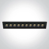 UGRADBENA LED SVJETILJKA/24W/3000K/1680lm/CRI90/IP20/CRNA