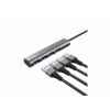 Trust Halyx Adapter, USB- 3.2, 4x USB, Sivi