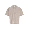 Jack & Jones Plus Srajca JORSAVONA AUSTIN  bež / kostanj rjava / temno rjava / bela