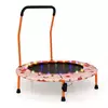 Northix Otroški mini trampolin 92 cm z LED in ročajem