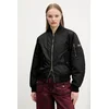 Bomber jakna Guess Jeans ženska, črna barva, W5RL81 WHAA2