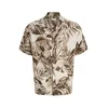 JACK & JONES Srajca JJEJEFF antracit/kamen/svetlo siva