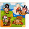 Bigjigs Toys Vkladacie puzzle piráti