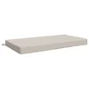 Vidaxl Blazina za sedež SOEST 100% poliester Bela 120 x 60 x 10 cm