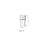 Hitri spojni vtič Camlock tip E aluminij 1 x 25 mm