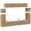 vidaXL vidaXL TV omara 8-delna stenski artisan hrast inženirski les, (21703820)