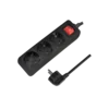 Logilink produžni kabl 3 mesta, prekidač, 1.5m, crni