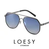 Loesy Unisex naočare za sunce, Sivo-Svetloplave