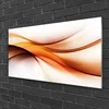tulup.si Slika na steklu Abstrakcija graphics waves 120x60 cm 2 obešalnika