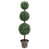 vidaXL Umjetni šimšir u obliku kugle s posudom zeleni 118 cm