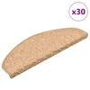Prostirke za stepenice 30 kom 65x21x4 cm zlatne poluokrugle velike