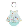 Mayoral Poletna obleka 1290 Zelena Regular Fit