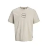 JACK & JONES Majica Destination rumena / greige / črna