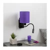 Brilagi - LED zidna lampa NUBILA 1xE27/25W/230V + LED/3W crna/ljubičasta