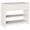 Konzolna stolica s ladicama Drammen Bijelo 89,5 x 37 x 73 cm