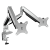 Stalak za monitor ICY BOX IB-MS504-T, stolni, do 32, za 2 monitora, srebrni