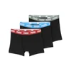 Mens Puma Boxer Briefs 3 Pack, Black, Size 6, Clothing