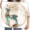 shumee Ob_XL_26 - Diamantna slika 50x50 - Živali, Zeleni jeleni