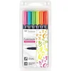 Tombow Marker Fudenosuke tvrdi neonski set (6)