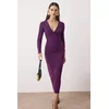 Trendyol Milla ženska haljina Tpraw26El00019, Plum-Purple