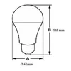 LED sijalka E27 A60 9W 4000K 800lm 180° mikrovalovni senzor