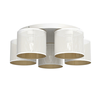 Plafonski luster LOFT SHADE 5xE27/60W/230V, bela/zlatna