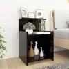 Vidaxl vidaXL Nočne omarice, komplet 2 kosov, črne, 40x35x60 cm