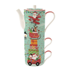 Tea serving set, porcelain, SANTAS FRIENDS - Nuova R2S brand
