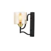Opviq Zidna lampa AP-4162-1E, 22x14x18cm, IP20, Crno-zlatna boje