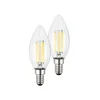 Briloner LED žarnica sveča E14 4W prozorna 3000K 840 lm EEK A 2er