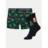 JACK & JONES Set muške bokserice i čarape Jacholly Jolly 12266780, Crni
