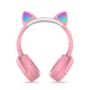 Bluetooth slušalice Cat Pot it roze