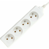 Extension cable 5 m 230 white, 4 drawers