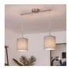 Brilagi - LED luster na sajli NUBILA 2xE27/60W/230V siva