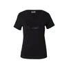 EA7 Emporio Armani Majica srebrno-siva / črna