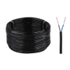 električni kabel omyp 2x0,5 300/300v črn