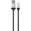 Yenkee YCU 201 BSR connecting USB 2.0 A -> micro USB B 1m, black / silver YCU 201 BSR