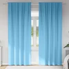 Zavjese za blackout s prstenovima 2 pcs Svijetloplava