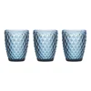 Tognana Set od 3 čaše Diamond, 26 cl, Svetloplave