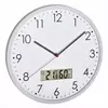 Zidni sat fi 302mm sa digit. termo-higrometrom beli TFA