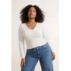 Trendyol Curve Ženska bluza Tbbaw26Af00052, Krem