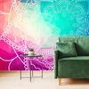 Tapeta pastelna Mandala - 245x165