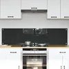 Kuhinjski zid 2 pcs Tamno siva 80 x 40 cm