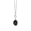 2Jewels Ogrlica, Srebrno-crna