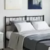 Vidaxl vidaXL Kovinsko vzglavje postelje črne barve 120 cm