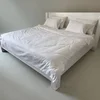 Posteljina mala Saten Žakard bela boja